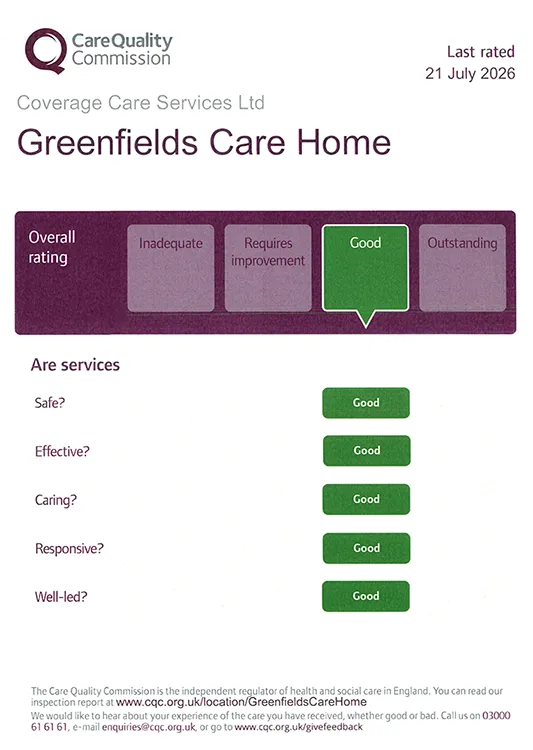 greenfields good tesults 2026