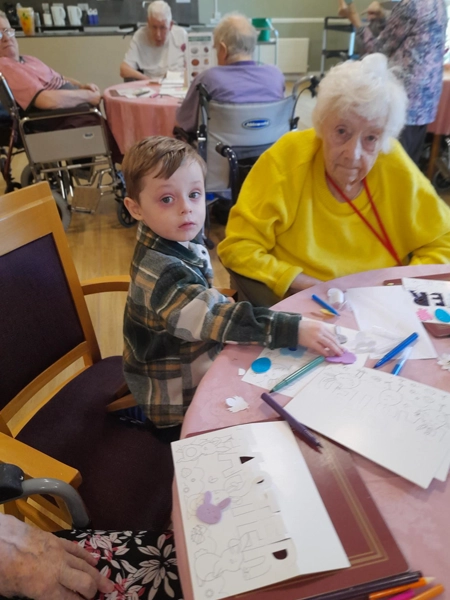 spring cards making care home