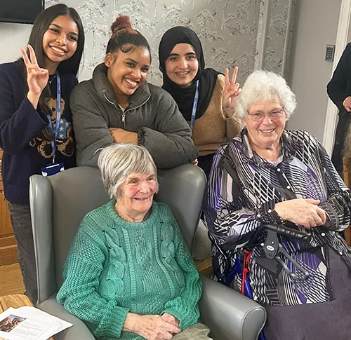 student day at the care home