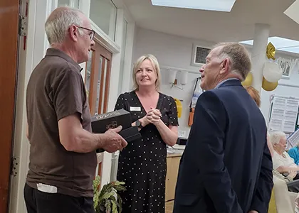 Retirement of a much loved member of staff at Coverage Cares Woodcroft in Market Drayton