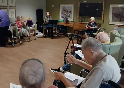 Singing for the Brain Brings Joy to Coverage Cares Residents